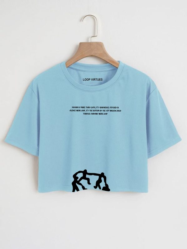 Loopvirtues cropped tee