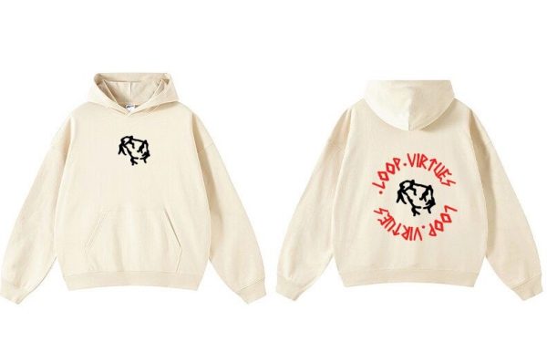 Loopvirtues beige hoodie